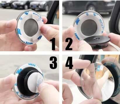 Çerçevesiz  Ayarlanabilir Kör Nokta Aynası 2 li