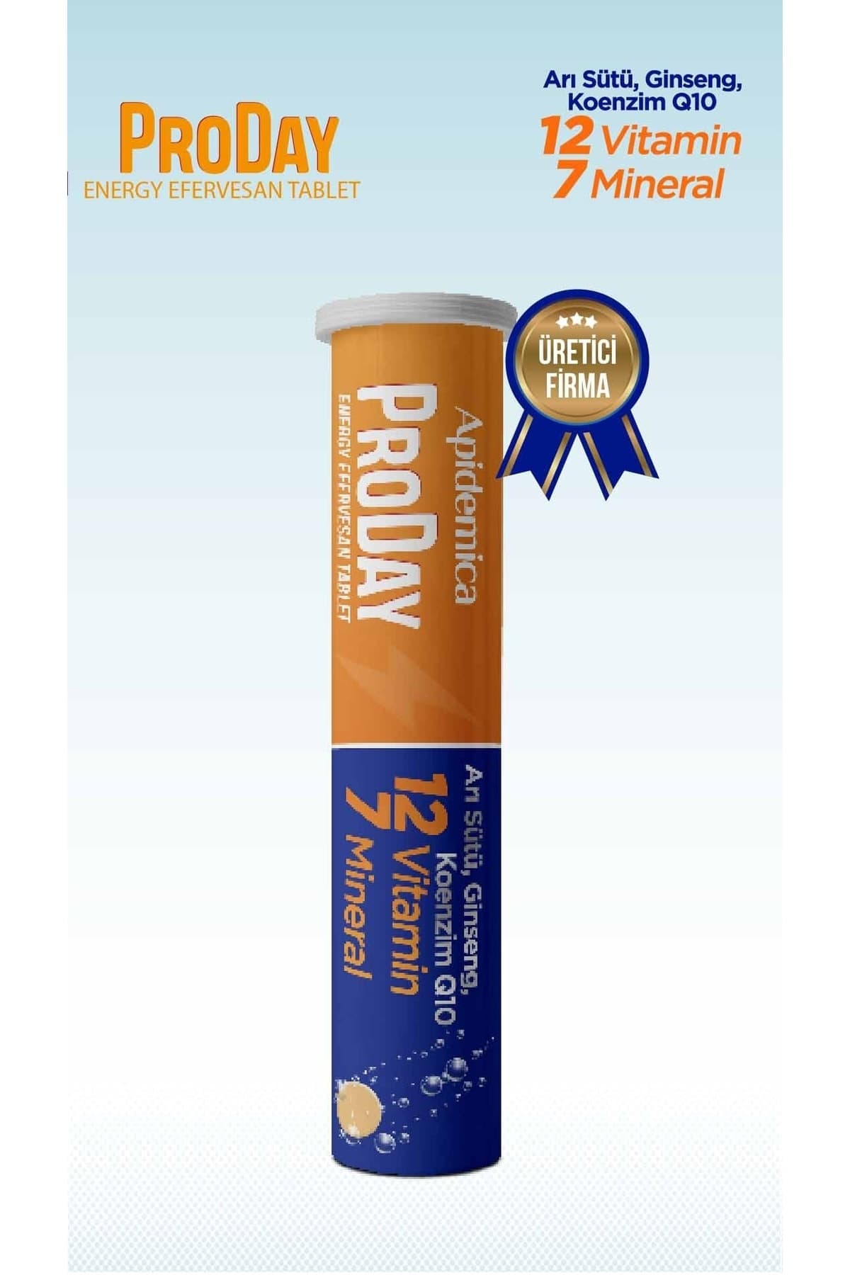 Apidemica Proday Energy (arı Sütü, Ginseng, Koenzim Q10, 12 Vitamin Ve 7 Mineral)