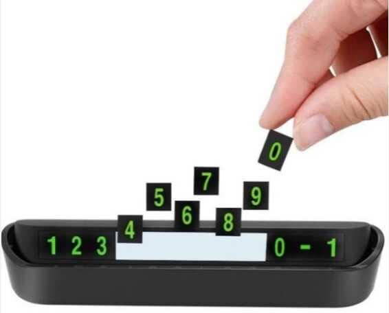 Araç Torpido Üstü Aç Kapa Fosforlu Numaratör