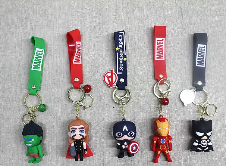 Marvel Karışık Karakter Silikon Anahtarlık