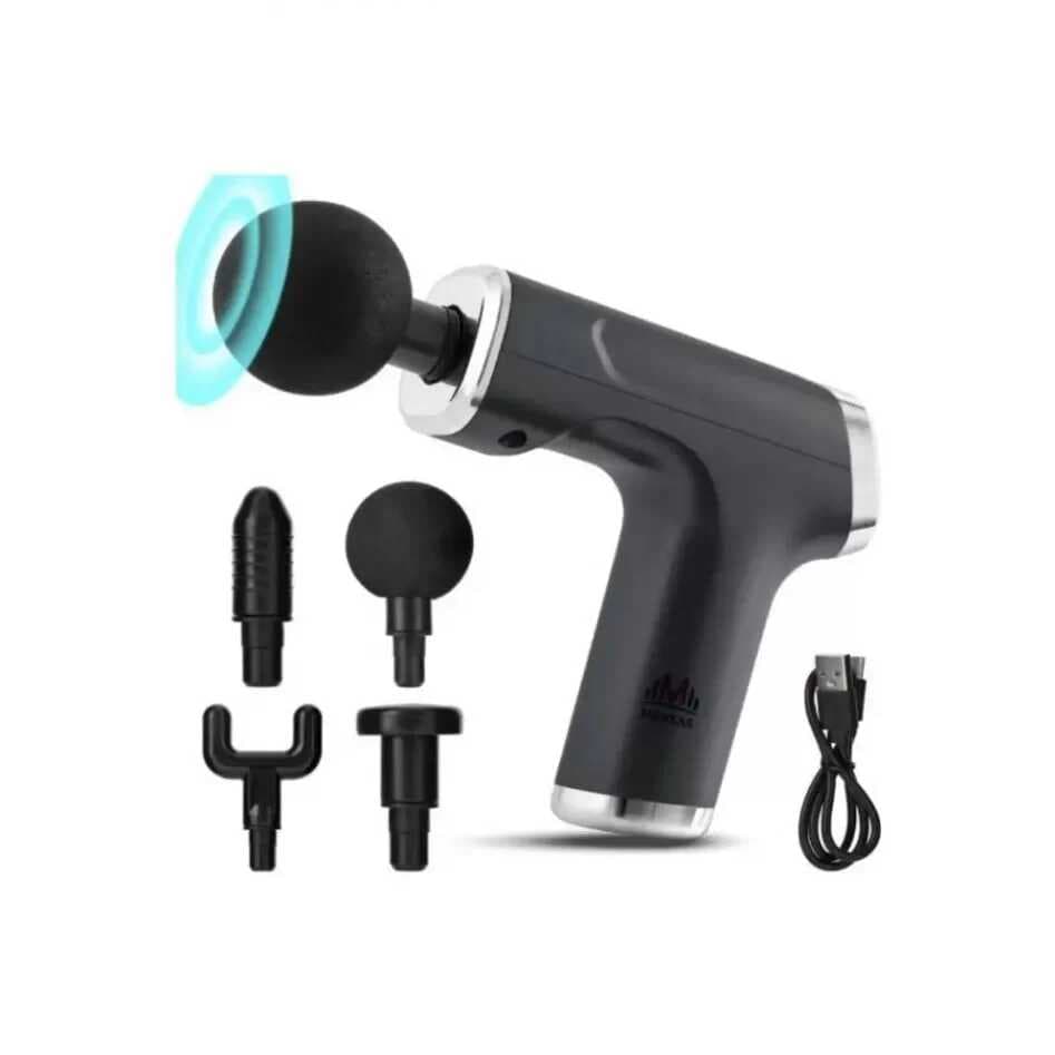 Mini Profesyonel Şarjlı Masaj Aleti 4 Başlıklı KH-800 (5430)