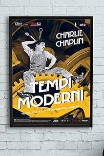 (12377) Moder Times-asri Zamalar Film Afişi Çerçeveli Tablo 2 (21x30cm)