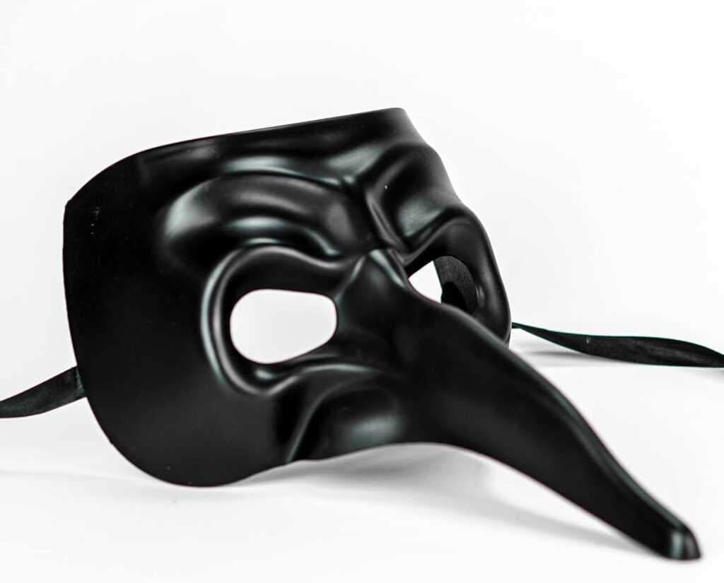 Siyah Uzun Burun Veba Doktoru Maskesi