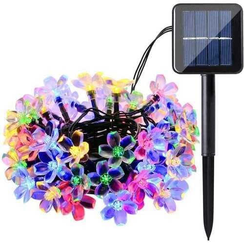 Solar 5m 50 Led Papatya RGB 8 Fonksiyonlu