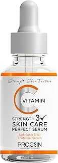 PROCSI C Vitamii Serumu, Aydılatıcı & Leke Karşıtı, Cilt Tou Eşitleyici & emledirici, Atioksida Koruma & Caladırıcı Bakım, 20 ML