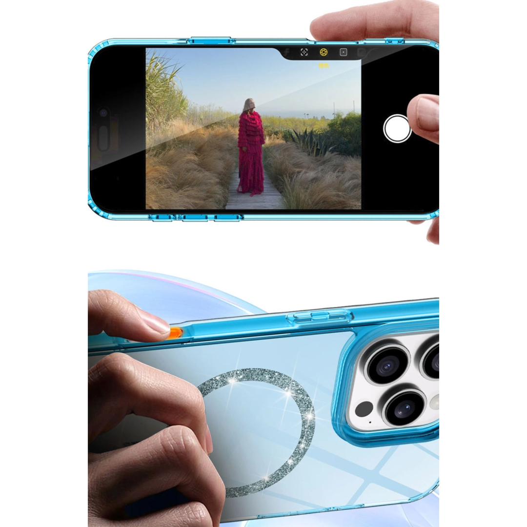 Apple İphone 16 Plus Live Diamond Magsafe Kapak - Siyah