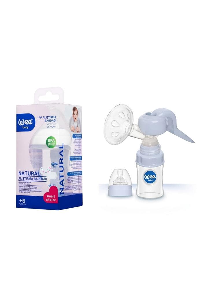 Wee Baby Pratik Manuel Göğüs Pompası Yeni Ambalaj + Alıştırma Bardağı Hediyeli