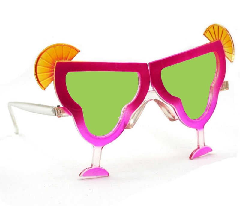 Margarita Parti Gözlüğü Pembe Renk 16x8 cm (5430)