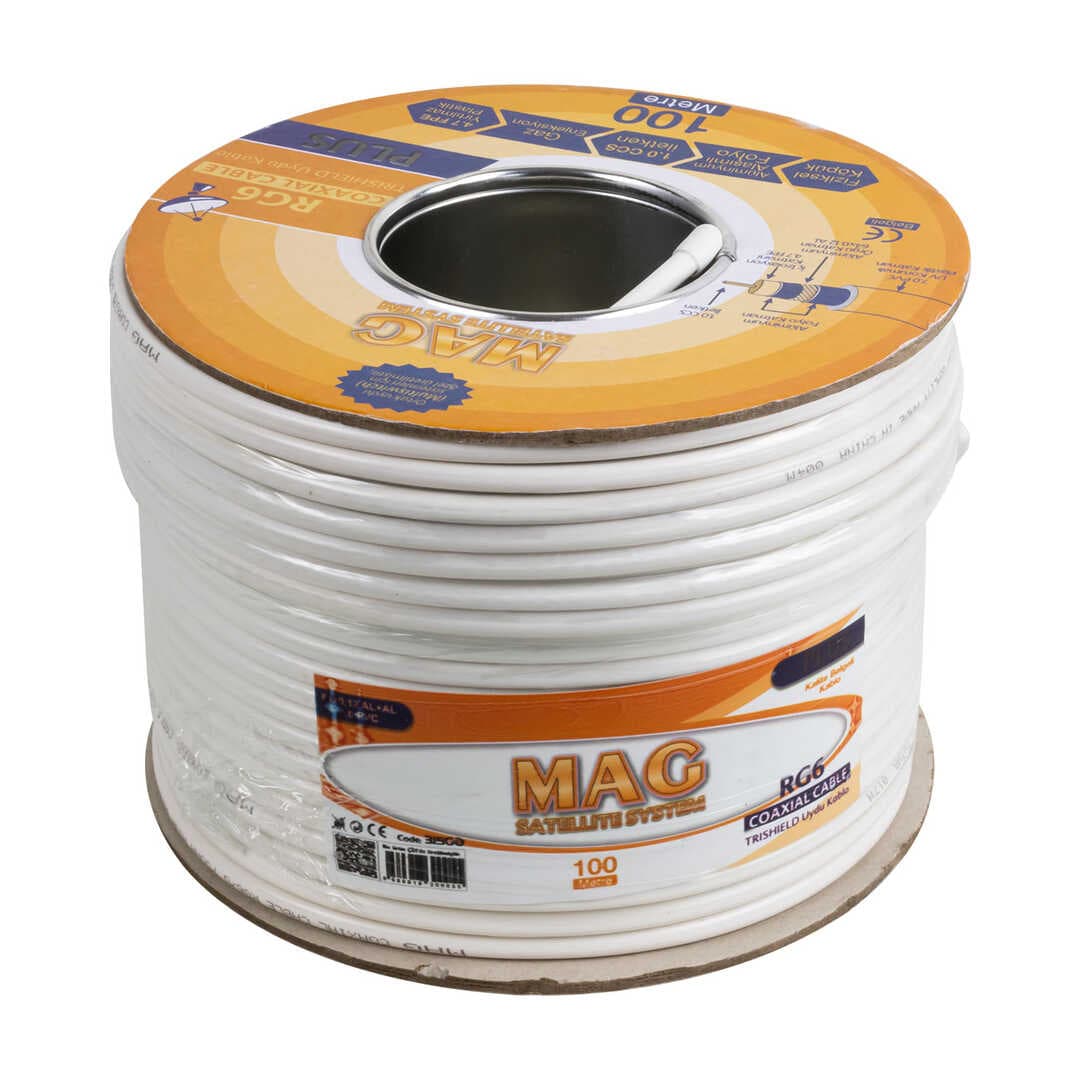 RG6/U4 TRISHIELD 64 TEL ANTEN KABLOSU (100 METRE) (4767)