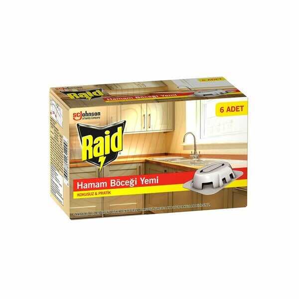 RAİD 6 PARÇA  HAMAM BÖCEK YEMİ (5430)