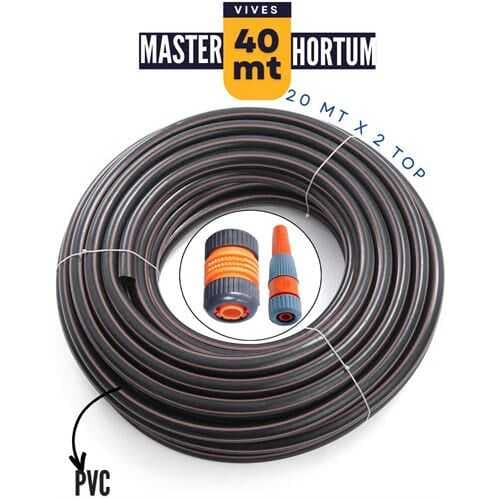 Turk  40 Metre Master Bahçe Hortumu Sulama Aparatı HEDİYELİ