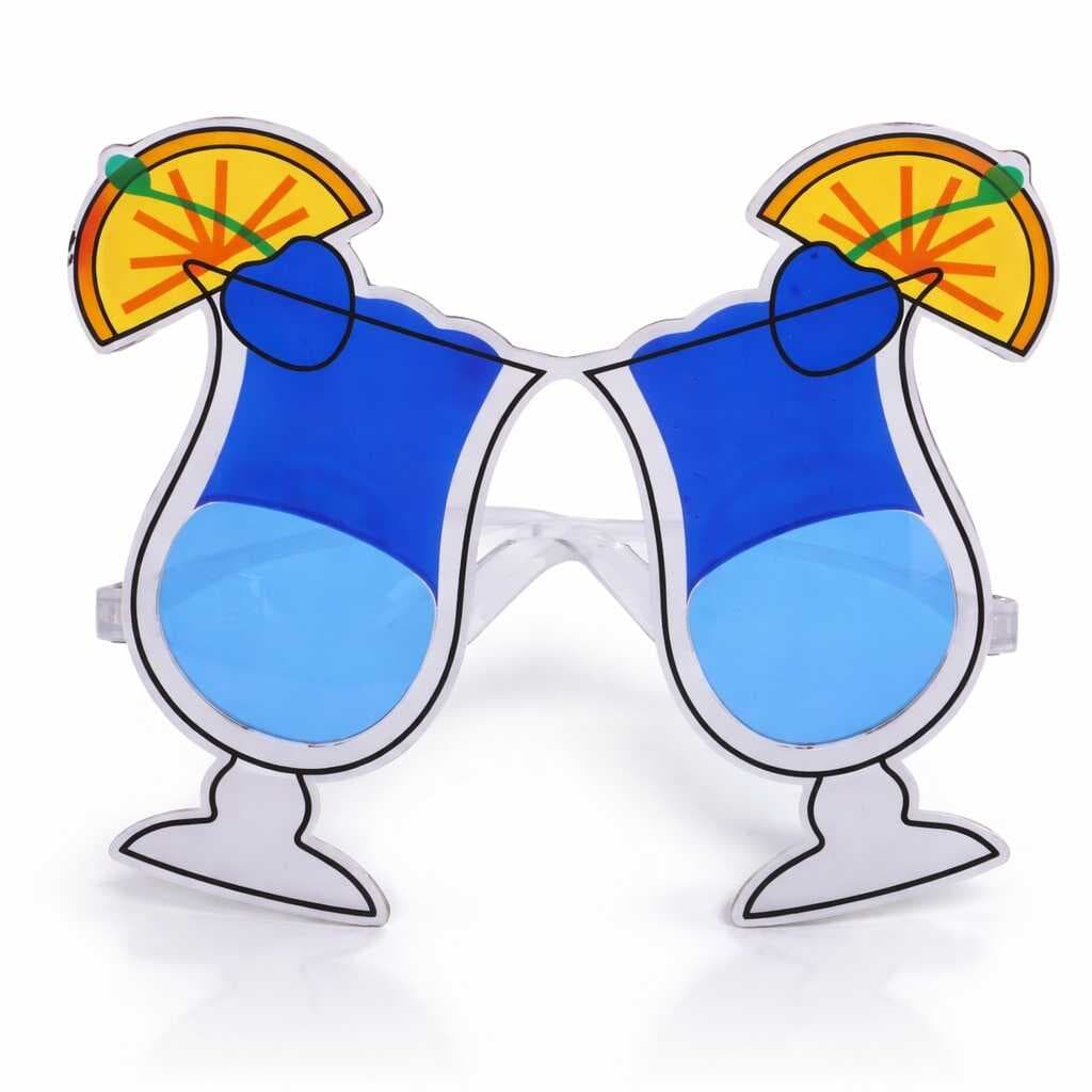 Kokteyl Bardak Parti Gözlüğü Mavi Renk (5430)
