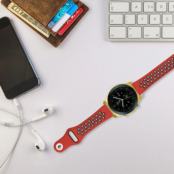 Ally Samsung Watch 46mm Lazer Kaplama Slim Silikon Bumber Kılıf-(5775)