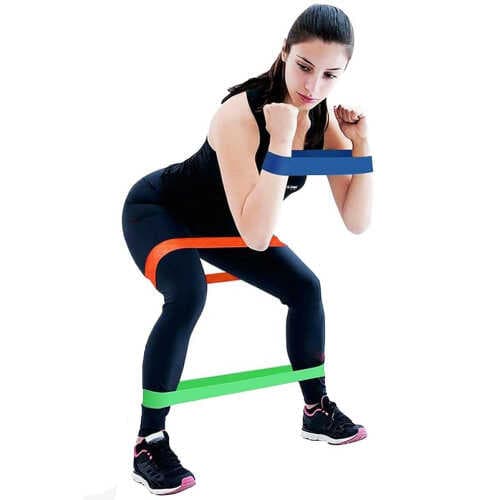 Pilates Squat Aerobik Direnç Lastiği 5 Li Paket