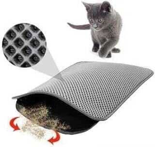 Elekli Kedi Tuvalet Öü Paspası 60 x 45 cm GRİ