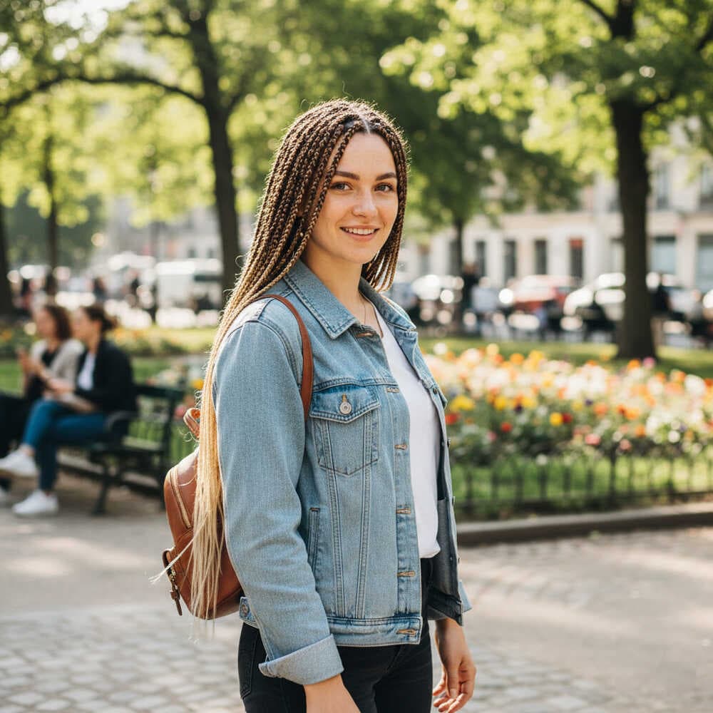 Afrika Örgüsü Ve Rasta İçin Sentetik Ombreli Saç / Küllü Kahve / Platin