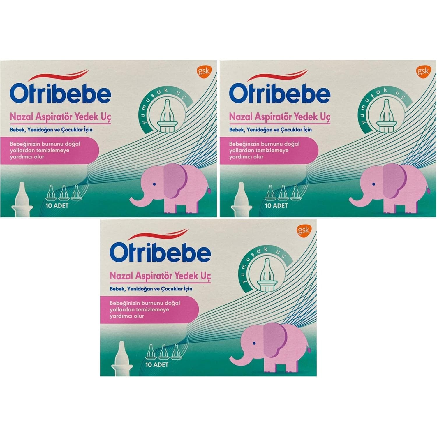 Otribebe Nazal Aspiratörü Yedek Uç X 3 Adet
