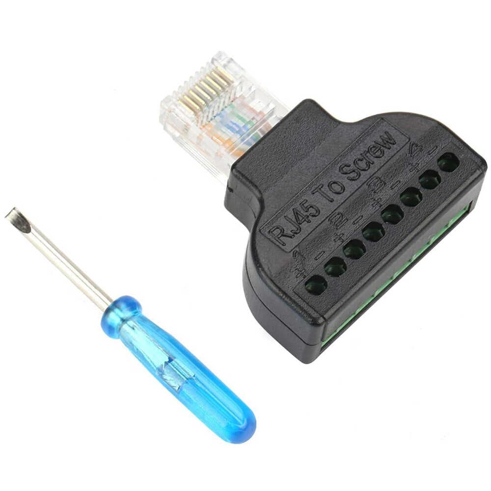 RJ45 TO 8 PİN SCREW TERMİNAL ÇEVİRİCİ (4767)