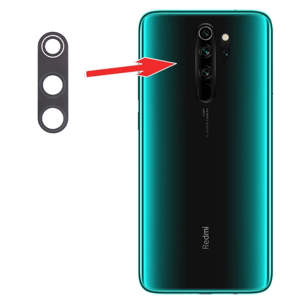 Xiaomi Redmi Note 8 Pro Arka Kamera Camı Lens-(5775)