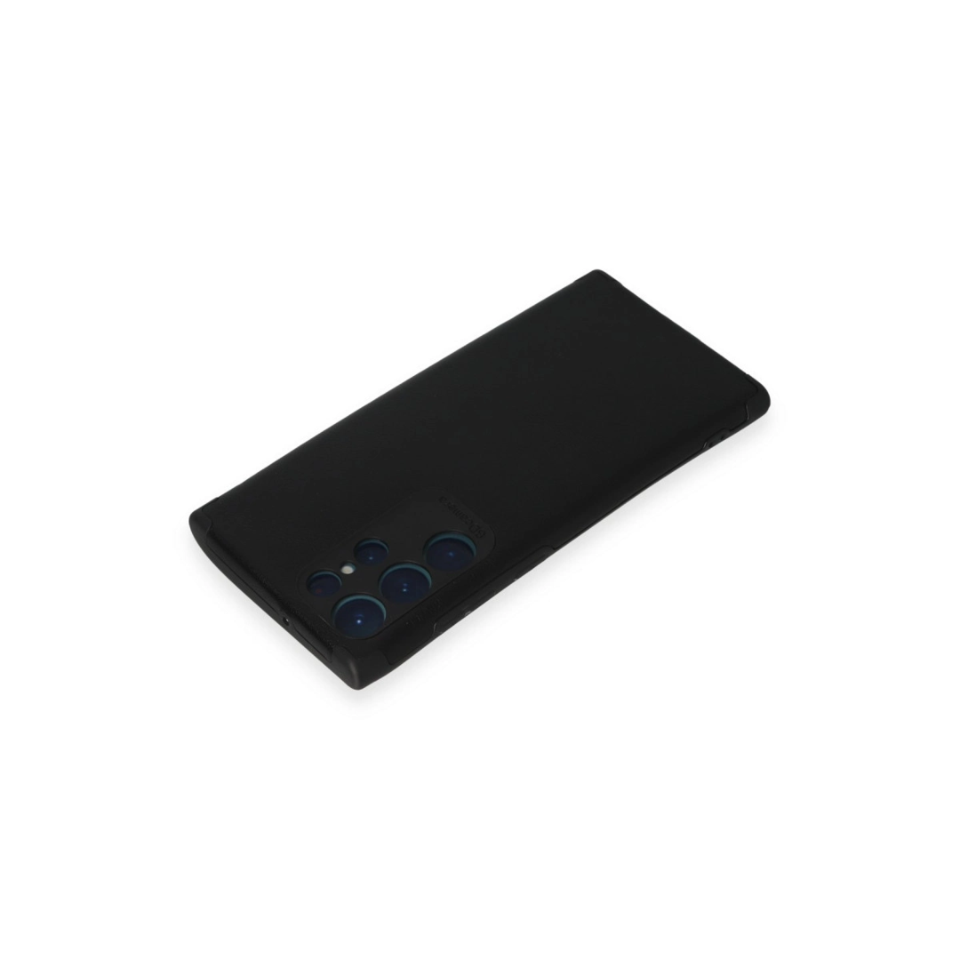 Samsung Galaxy S22 Ultra Kılıf Loop Deri Silikon - Siyah