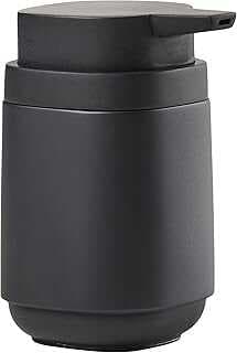 Zone Denmark Time banyo sabunluğu, banyo için pompalı dağıtıcı, çap 8 cm, yükseklik 13 cm, 220 ml, siyah