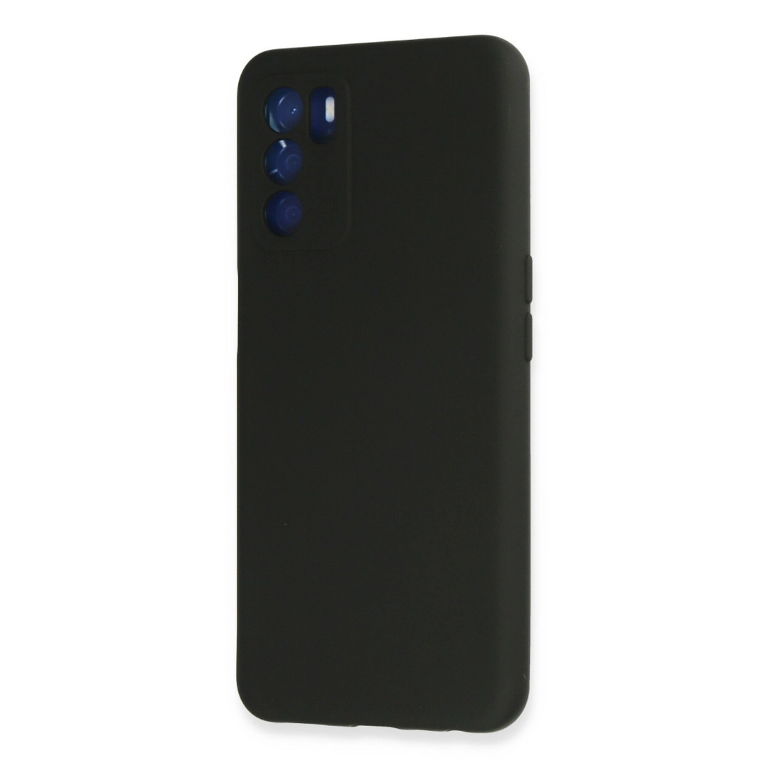 Oppo A16 Kılıf Nano İçi Kadife Silikon - Siyah