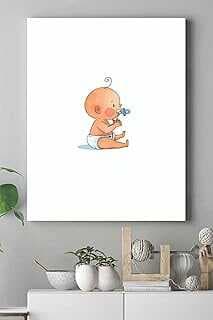 (15298) Küçük Bebek Çocuk Odası Kavas Tablo 40 x 60