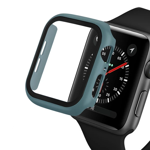 Ally Apple Watch 6-5 4 44mm 360 Derece Koruma Kılıf+Kırılmaz Cam-(5775)