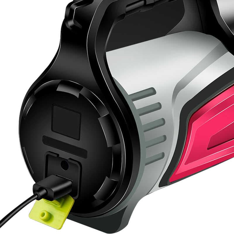 ŞARJLI LEDLİ UZUN MENZİLLİ KAMP TİPİ ÇOK FONKSİYONLU IŞILDAK FENER (4767)