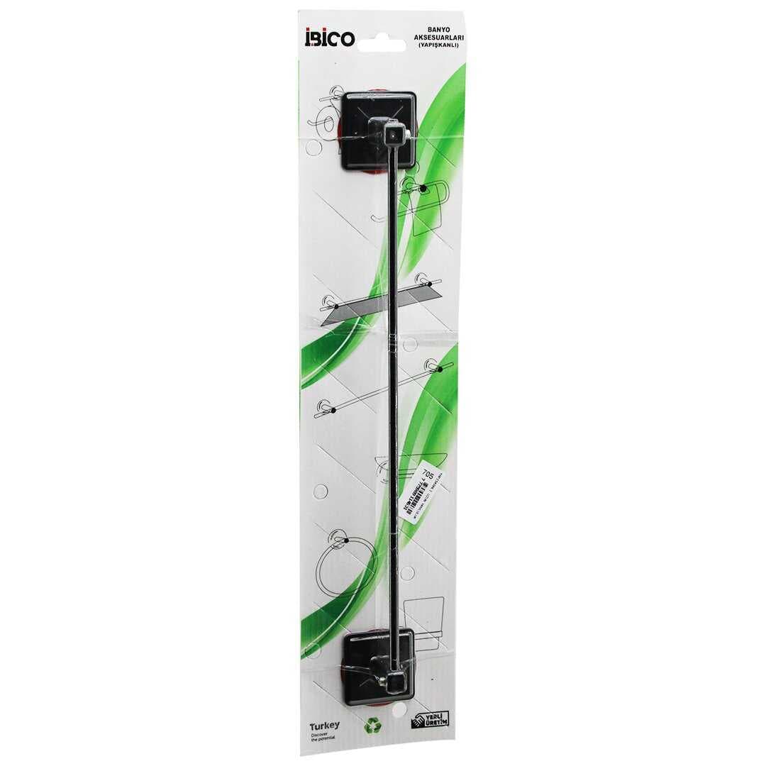 SİYAH   UZUN  METAL  HAVLULUK   YAPIŞKANLI MONTAJ BNY-705 (5430)