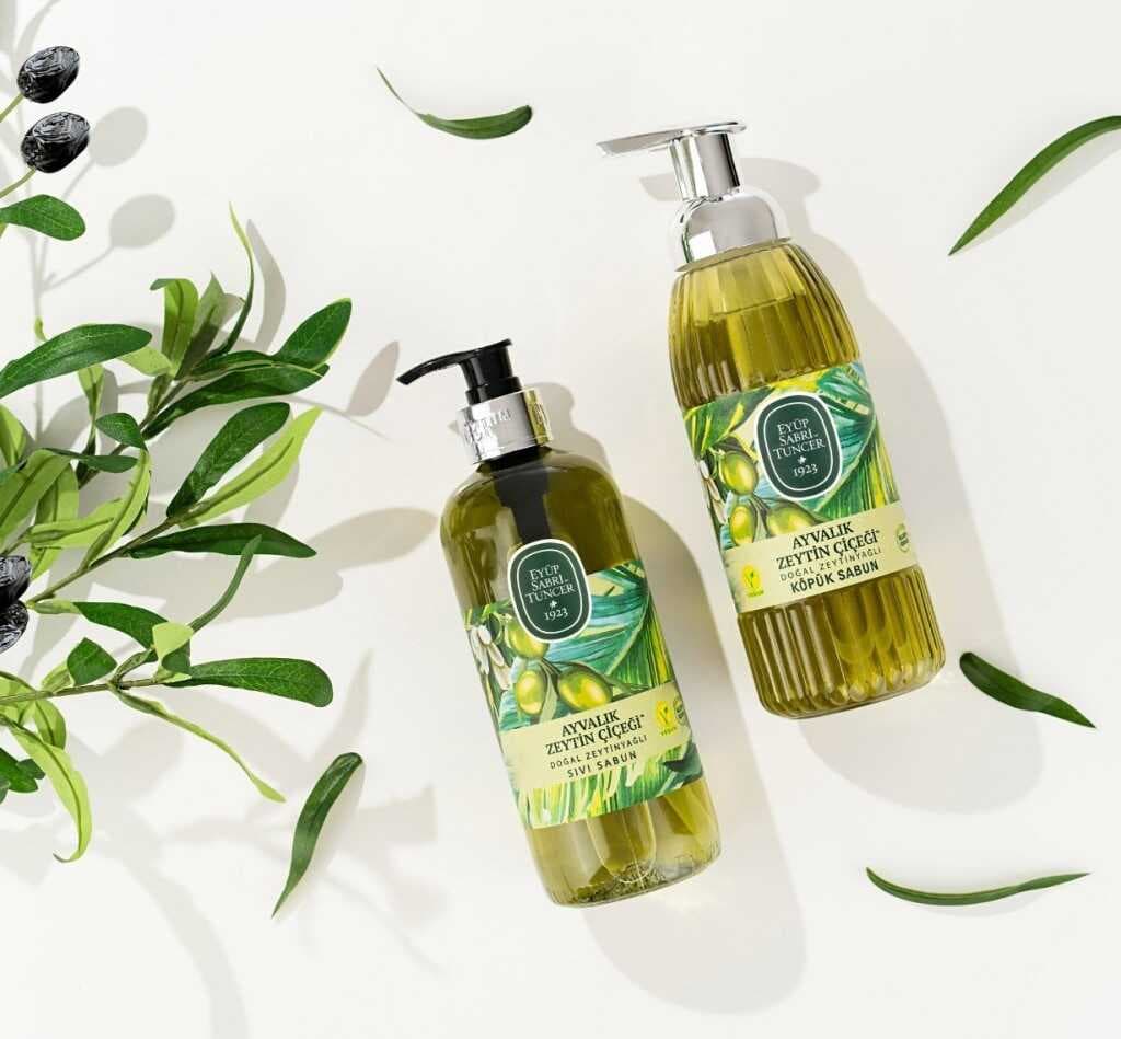 Doğal Zeytinyağlı Köpük Sabun 500 ml Ayvalık Zeytin Çiçeği