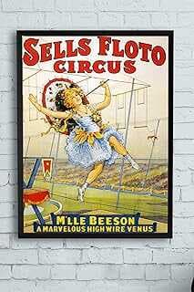 (13218) Sells Floto Circus Vitage Çerçeveli Tablo (21x30cm)