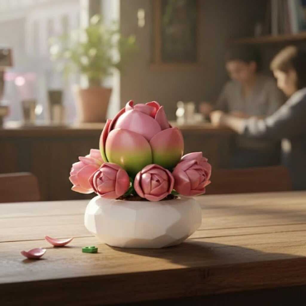 P655059 ZAMBAK SUKULENT MODEL 41 PARÇA BLOCK OYUNCAK