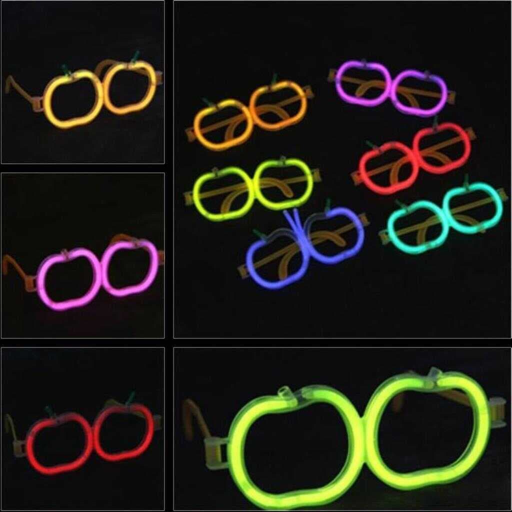 Nessiworld   Glow Stick Elma Gözlük - Glow Partisi Gözlüğü - Glow Stick Gözlük 12 Adet