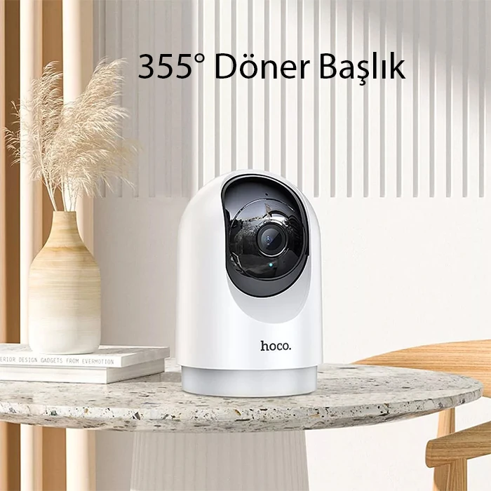 Hoco D1 İç Mekan Wifi Bağlantılı HD CCTV/PTZ Güvenlik Kamerası-(5775)