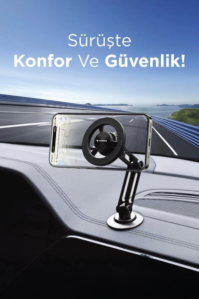 Jx-052 Siyah Çok Amaçlı Manyetik Car Holder Araç İçi Telefon Tutucu