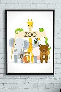 (14021) Zoo Çocuk Odası Çerçeveli Tablo (40x50cm)