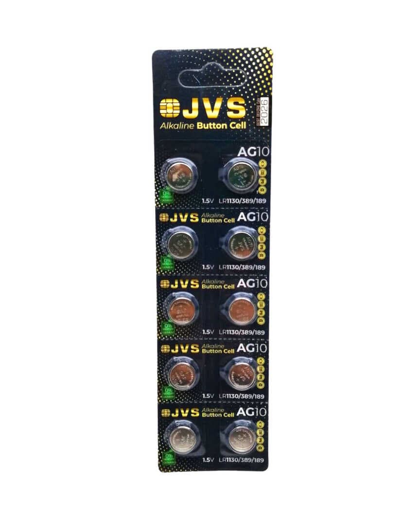 JVS AG10 1.5V LR1130 SAAT PİLİ 10LU KART (4767)