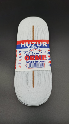 BEYAZ - 2CM PAÇA LASTİK YASSI GENİŞ 10MT (5430)
