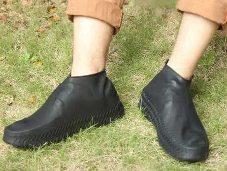 Nessiworld Silikon Ayakkabı Kılıfı Kaymaz Su Kir Geçirmez   L Beden Siyah