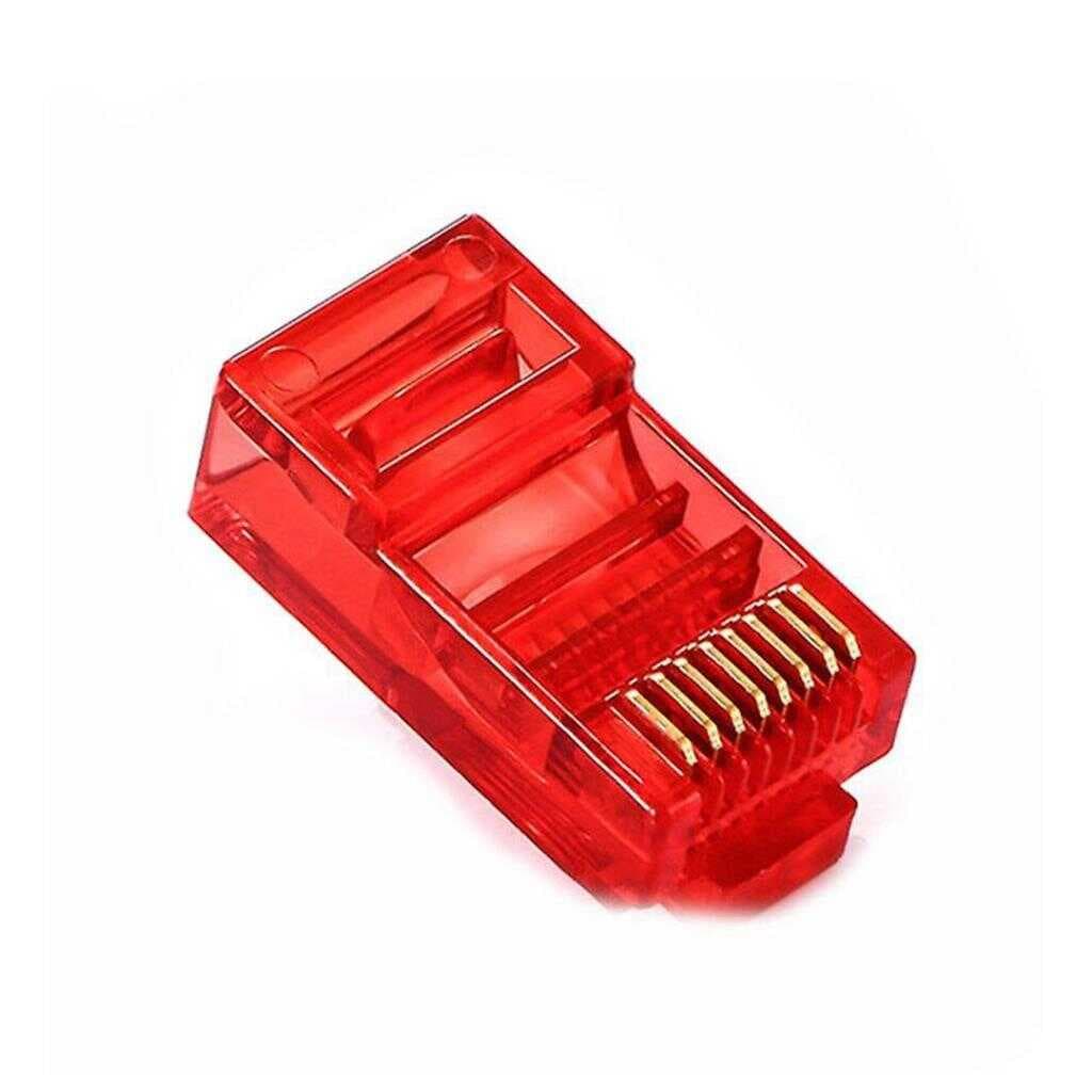 Rj45 Rj45 Cat6 8P/8C Kırmızı Soket (100Lü Paket) (477477)
