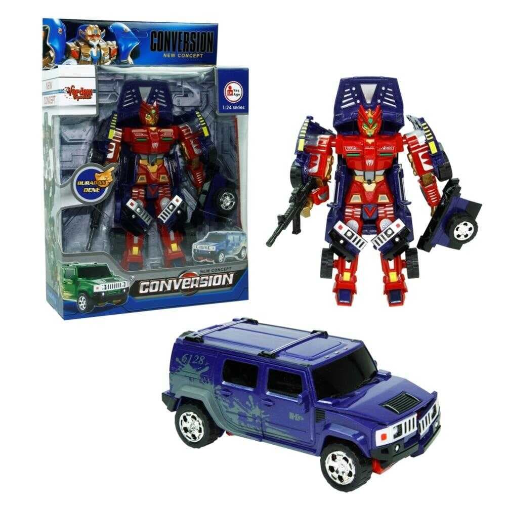 HW-899-1-2-5 KUT. DÖNÜŞEBİLEN ROBOT JEEP 1:24 -VRD