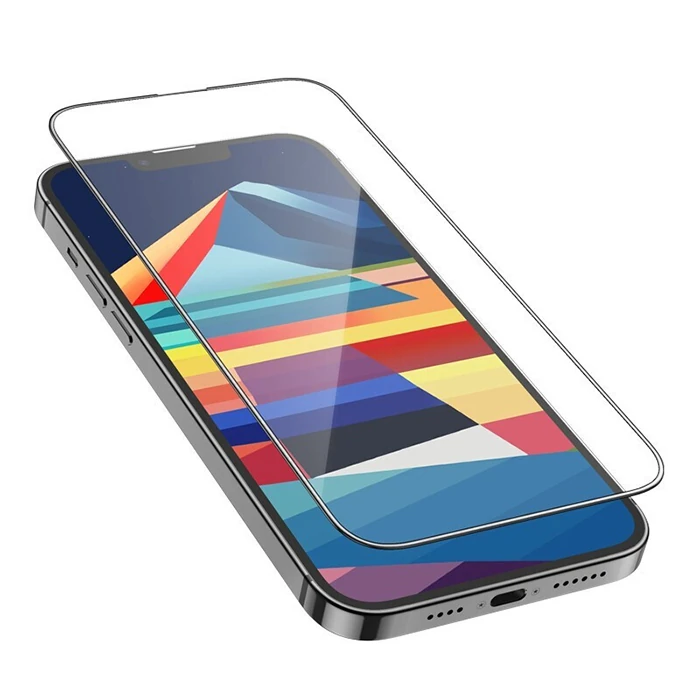 HOCO iPhone 15 Plus 5D Tempered Kırılmaz Cam Ekran Koruyucu 25 adet Set-(5775)