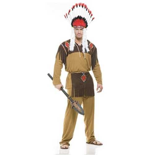 Beyaz Tüylü Siyah Kırmızı Büyük Hintli Kızılderili Başlığı