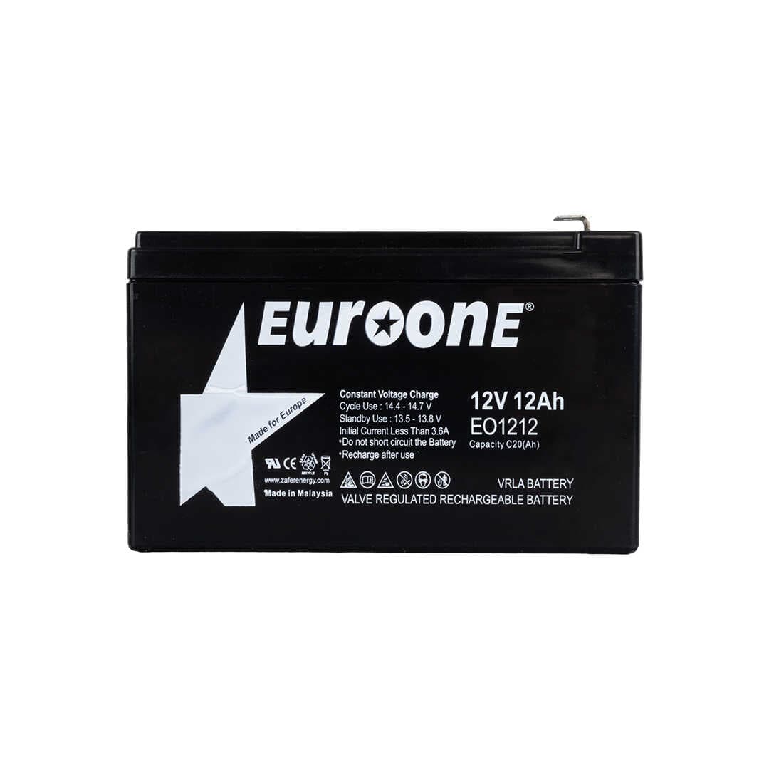 EUROONE EO-1212 12 VOLT - 12 AMPER AKÜ  (151 X 98 X 95 MM) (4767)