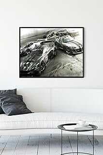 (13927) Yarış Arabası Çerçeveli Tablo 3 (40x50cm)