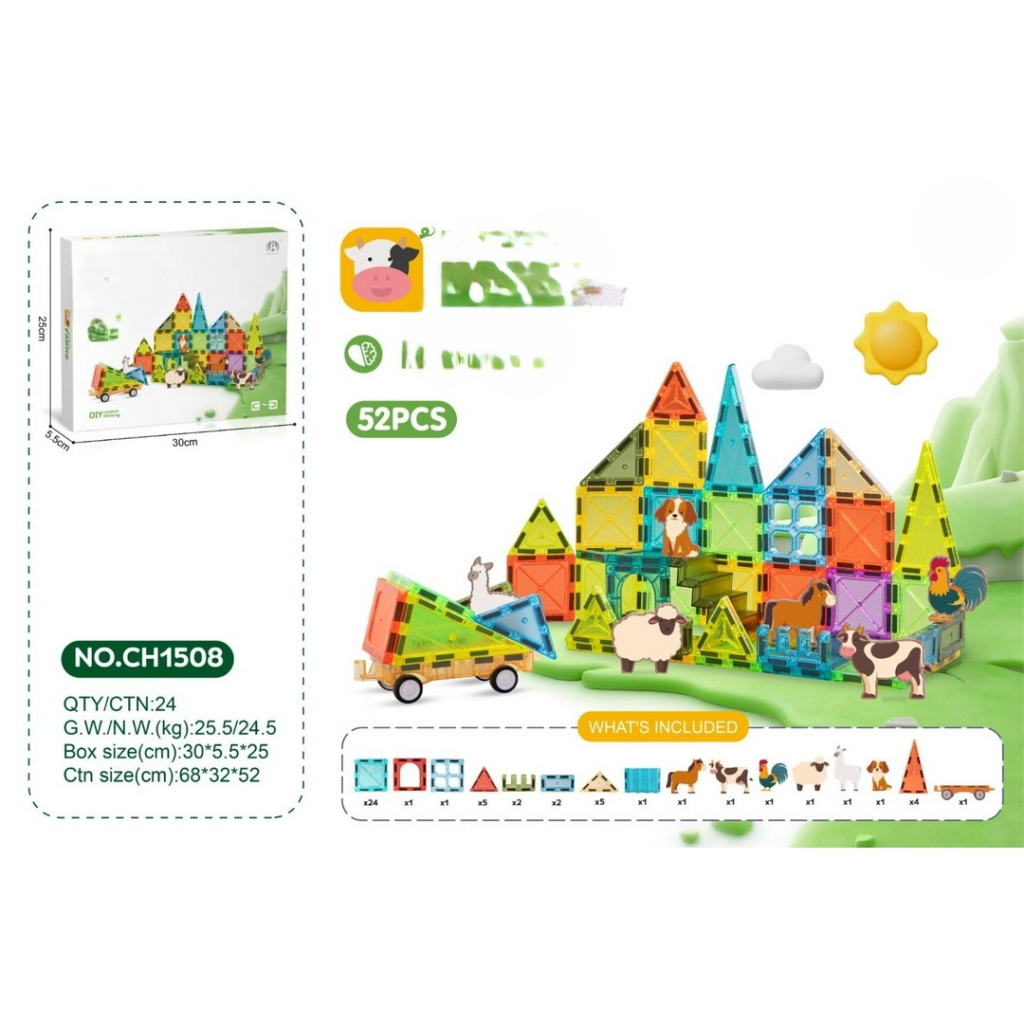 Magnetic Blok 5.5 cm 52 Parça