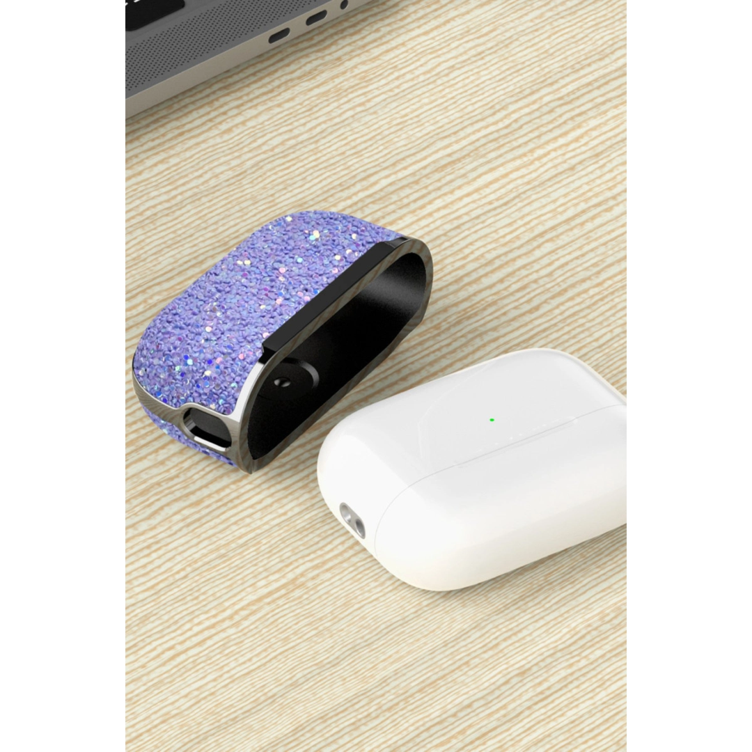 Onegif Apple Airpods 2 (2.nesil) Bright Simli Airpods Kapak - Siyah