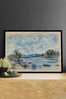 (14682) Ladscape At Pot - Auguste Reoir Saatsal Çerçeveli Tablo 40 x 50