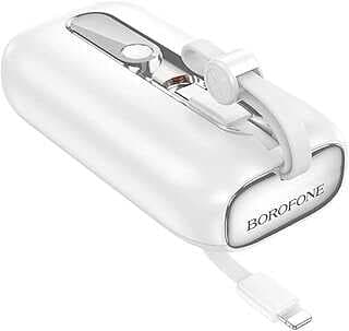 Coverzoe Borofoe 10000mAh Powerbak iPhoe ile Uyumlu Şarj Seviyesi Led Gösterli Kompak ve Hafif Miimalist Tasarım Güç Bakası BJ46